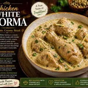 chicken white qorma