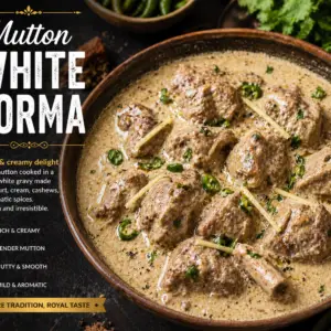 mutton white qorma