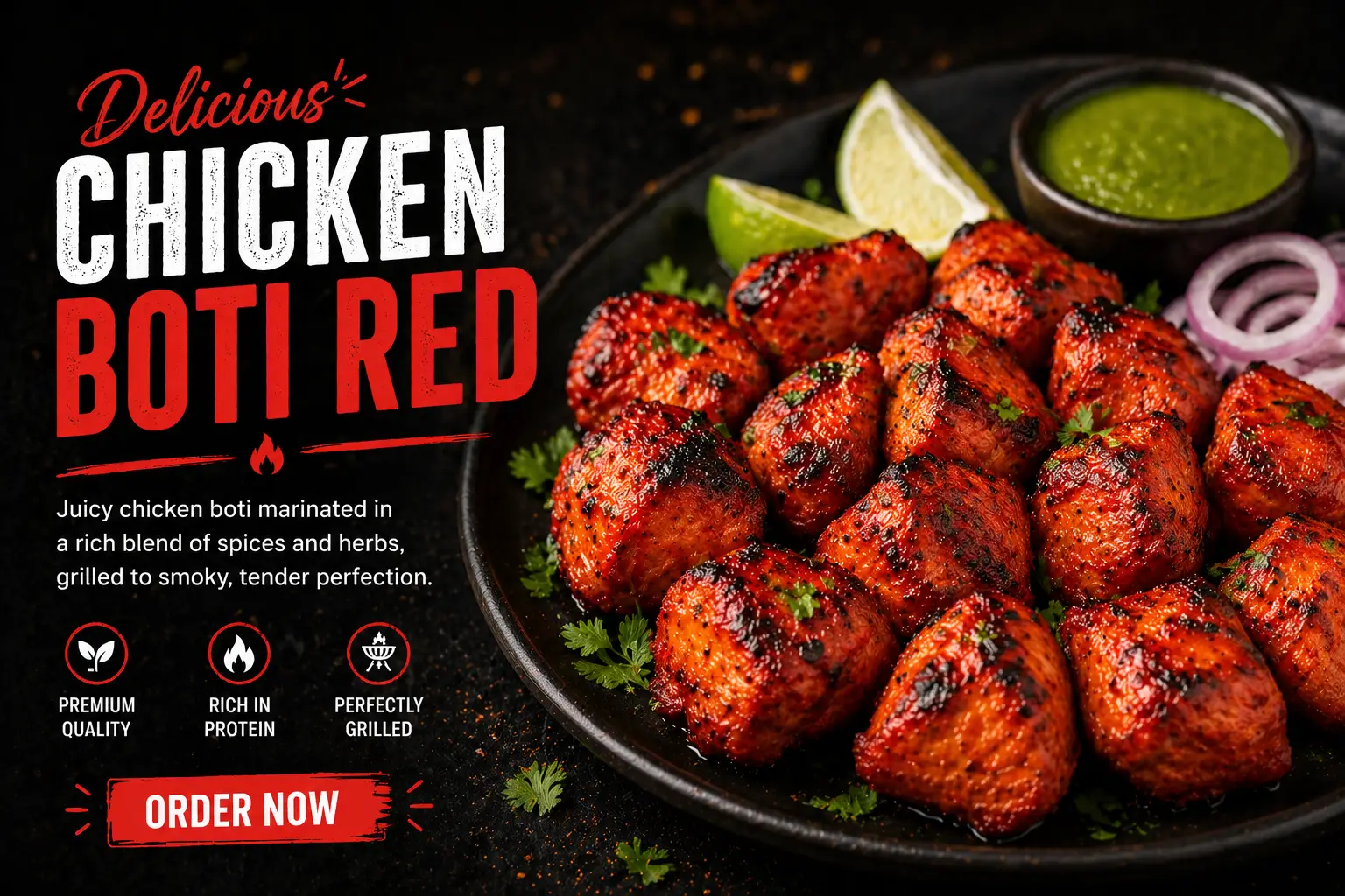 chicken boti red