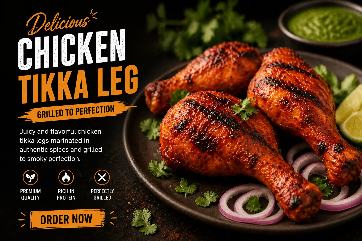 chicken tikka leg