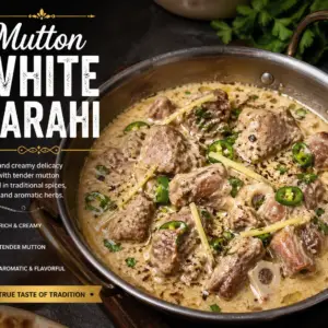 mutton white karahi