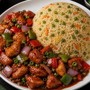 Chicken Chilli with Rice